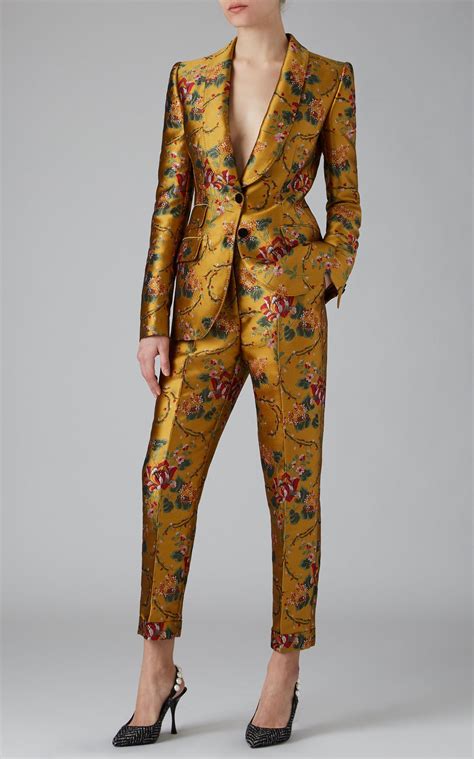 dolce gabbana floral bell bottom pants|dolce and gabbana pantsuit.